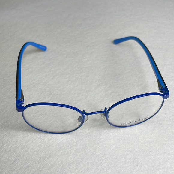 NEW Polo Ralph Lauren Blue Glasses with Case, Box, and Lens Cloth - Picture 10 of 15